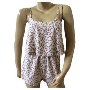 Charlotte Russe Womens Size XS Sleeveless Floral Print Romper